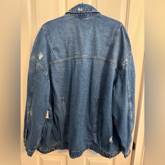 Free People We The Free All In Denim Jacket NWT Size XL - Picture 7 of 11